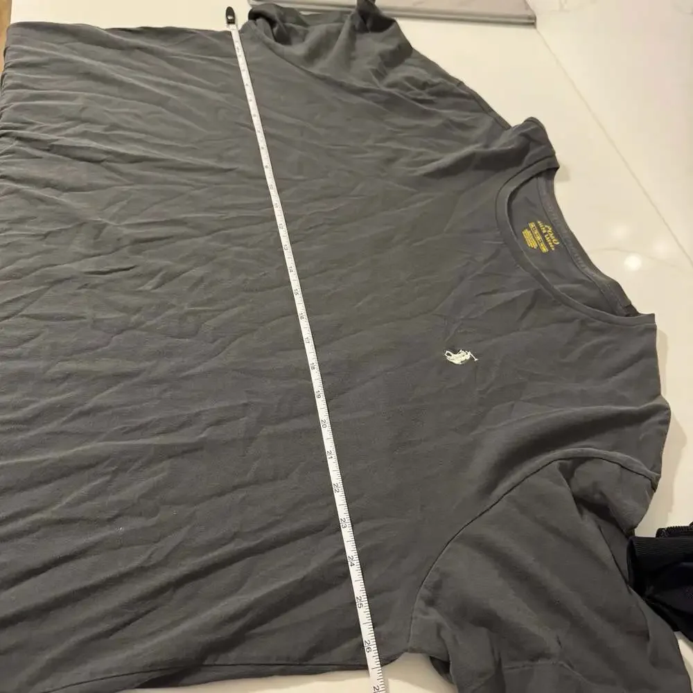 Polo Ralph Lauren Men's Black Crewneck T-Shirt with White Pony Logo XXL